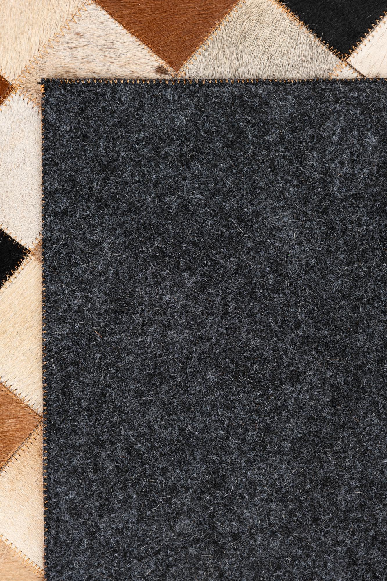 5' x 8' Cowhide Leather Rug