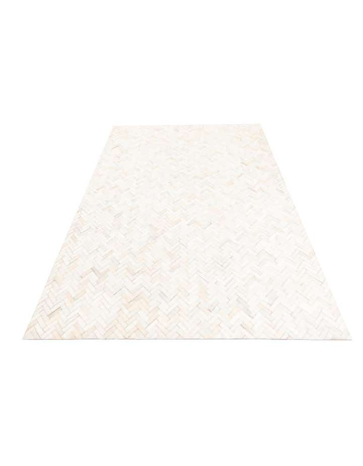 5' 3 x 7' 4 Cowhide Leather Rug