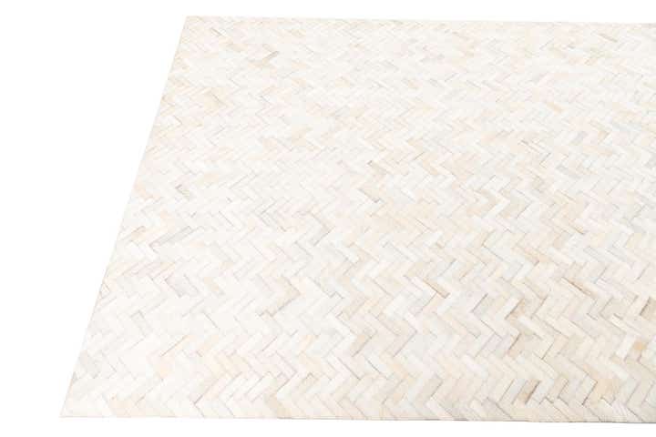 5' 3 x 7' 4 Cowhide Leather Rug