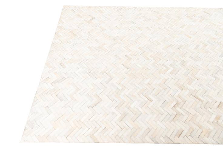 Detail image of 5' 3 x 7' 4 Cowhide Leather Rug