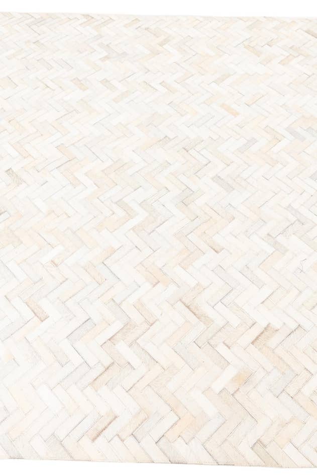 Detail image of 5' 3 x 7' 4 Cowhide Leather Rug