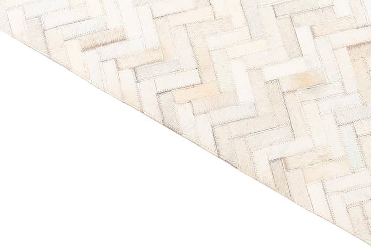 Detail image of 5' 3 x 7' 4 Cowhide Leather Rug