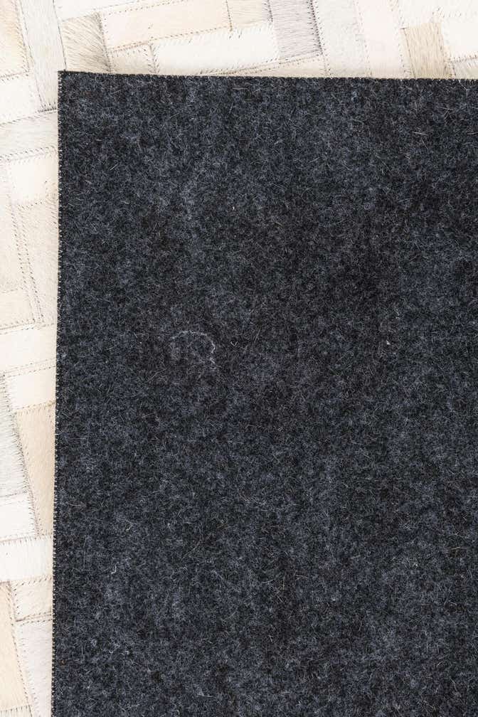 5' 3 x 7' 4 Cowhide Leather Rug