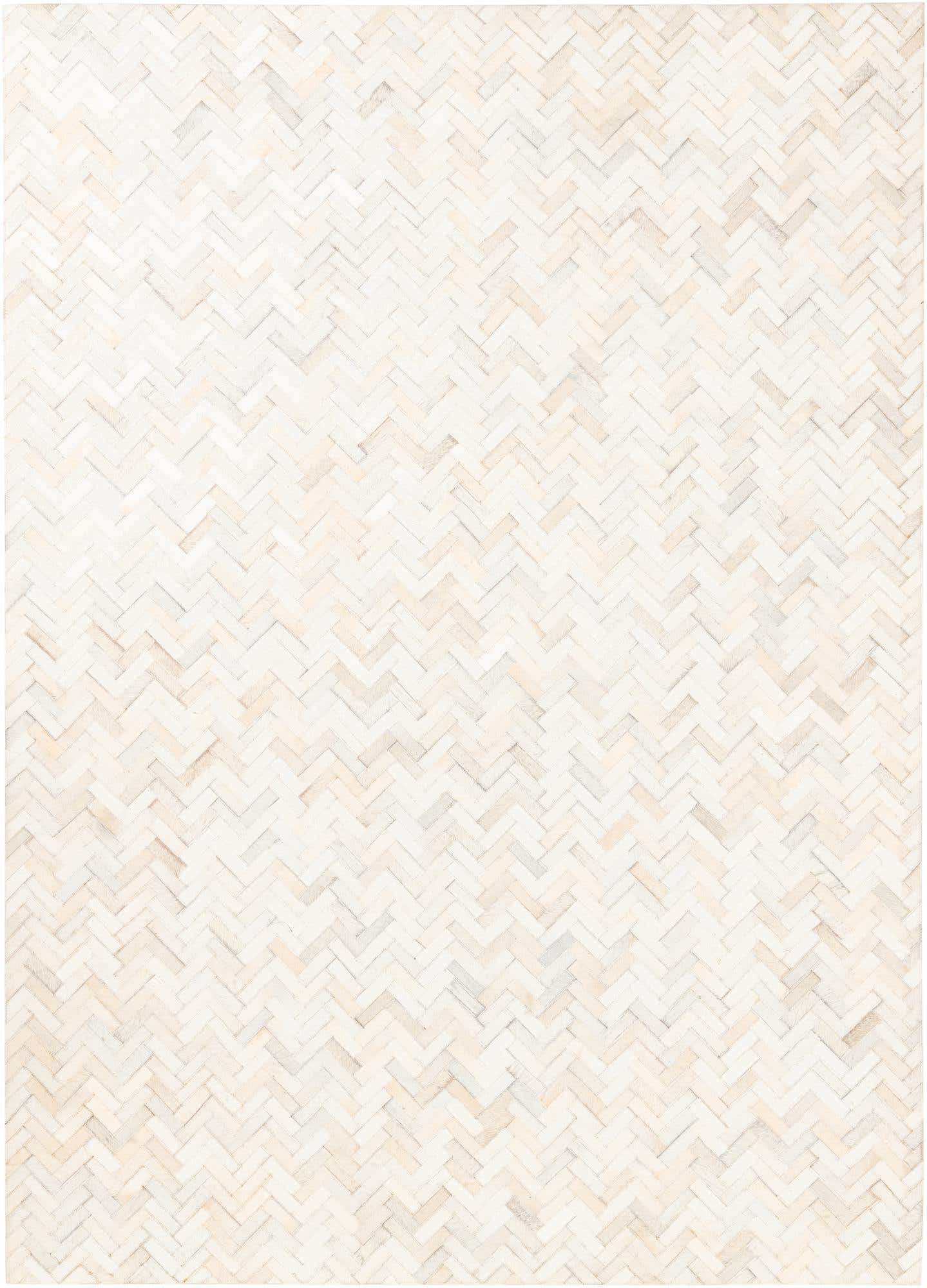 5' 3 x 7' 4 Cowhide Leather Rug