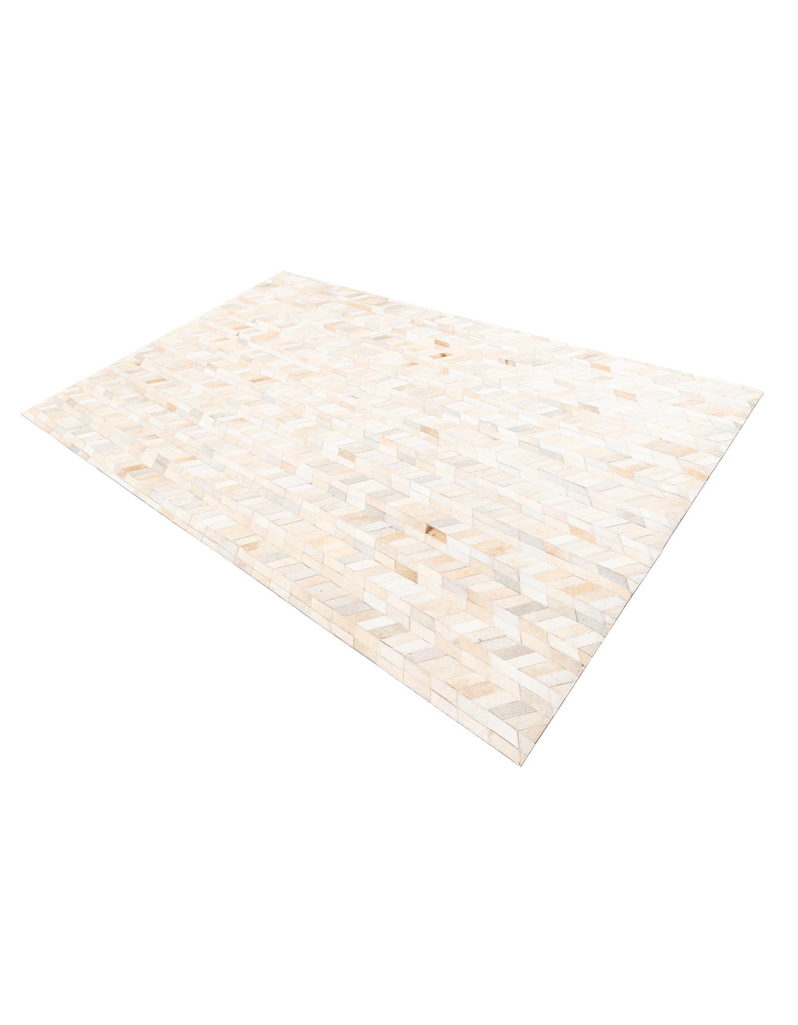 5' x 8' Cowhide Leather Rug