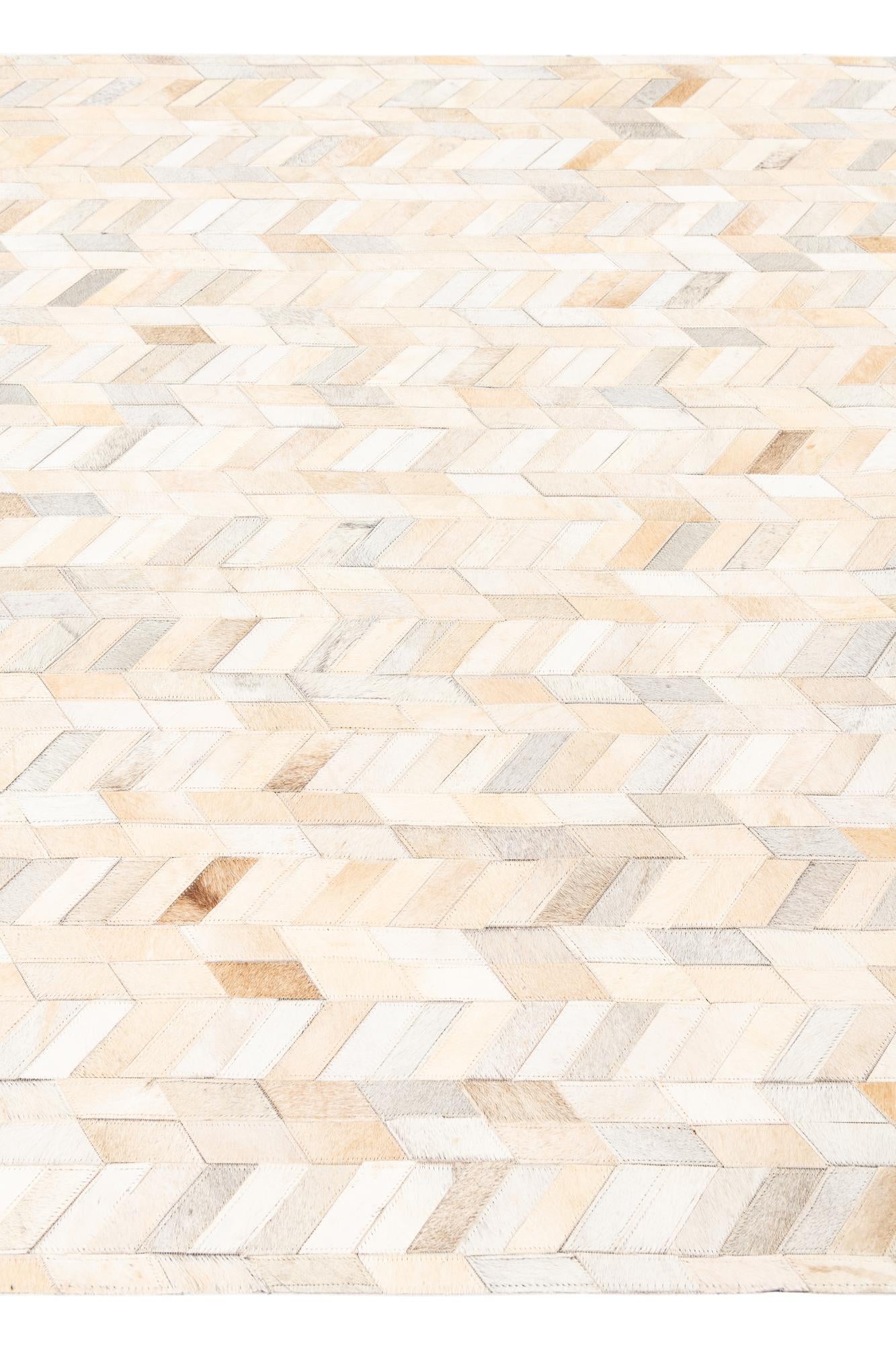 5' x 8' Cowhide Leather Rug
