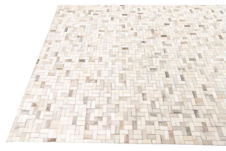 5' 4 x 8' Cowhide Leather Rug