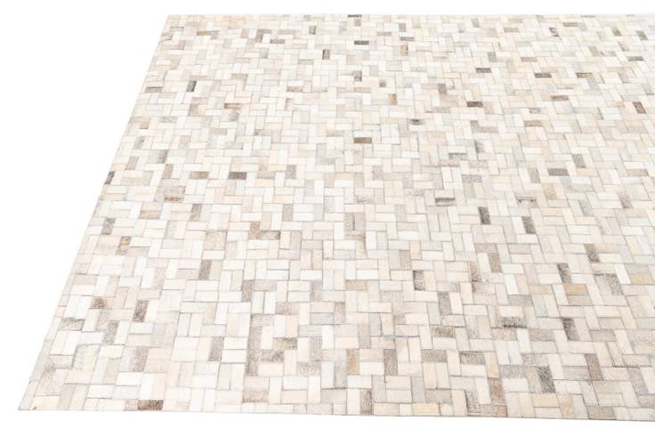 Detail image of 5' 4 x 8' Cowhide Leather Rug