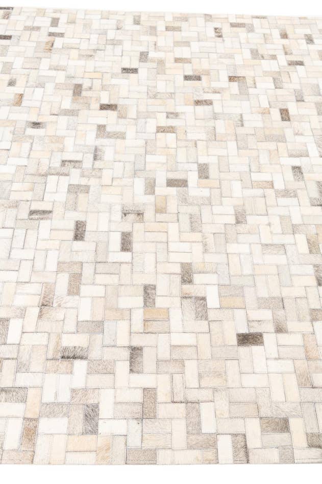 Detail image of 5' 4 x 8' Cowhide Leather Rug