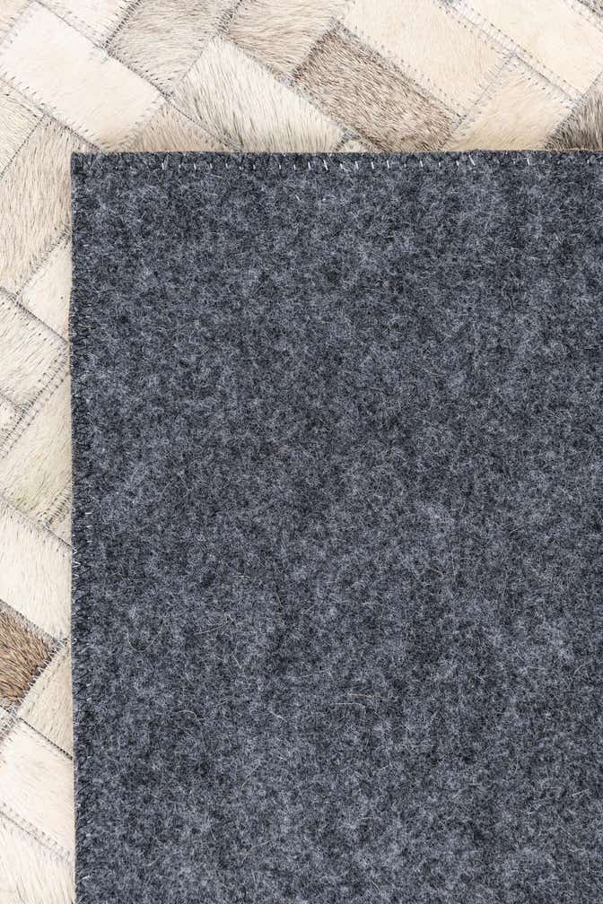 5' 4 x 8' Cowhide Leather Rug