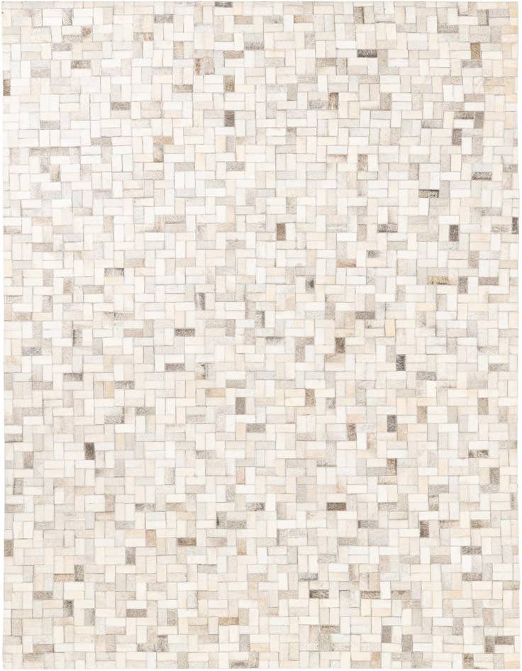 Detail image of 5' 4 x 8' Cowhide Leather Rug