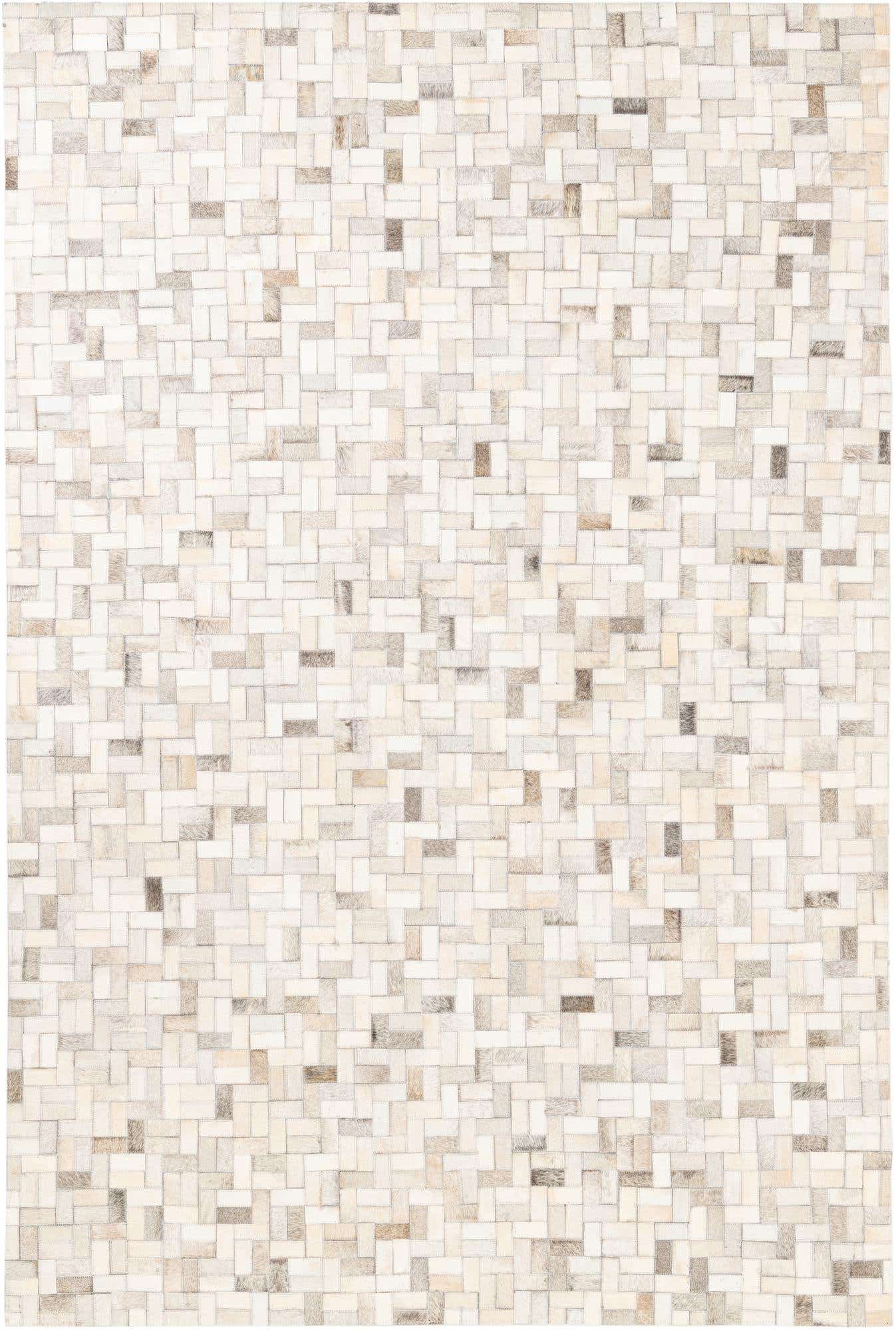 5' 4 x 8' Cowhide Leather Rug
