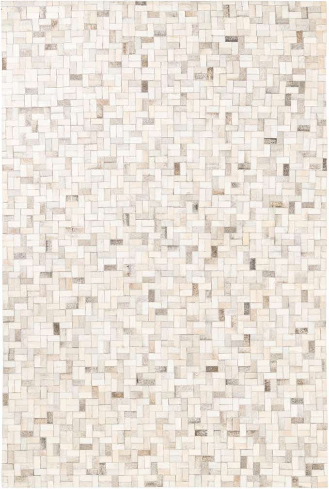 5' 4 x 8' Cowhide Leather Rug
