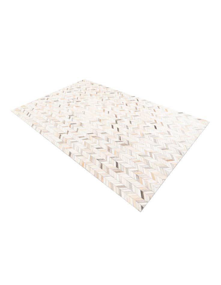 Detail image of 5' x 7' 10 Cowhide Leather Rug