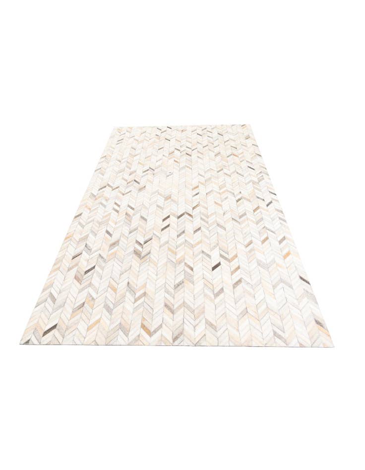 Detail image of 5' x 7' 10 Cowhide Leather Rug