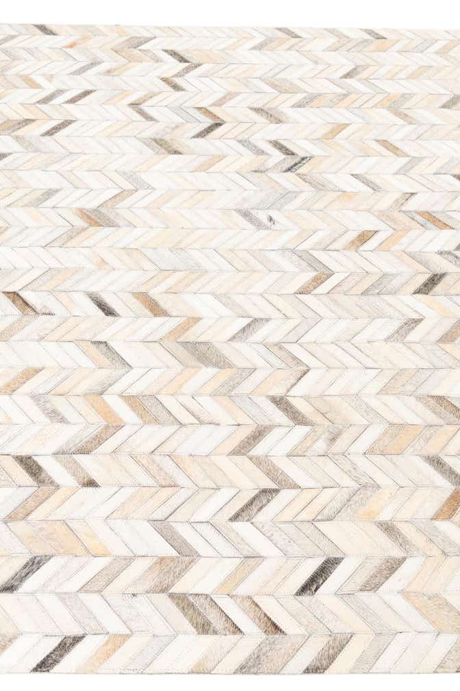 5' x 7' 10 Cowhide Leather Rug