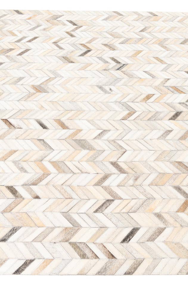 Detail image of 5' x 7' 10 Cowhide Leather Rug