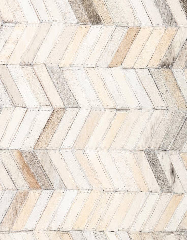 Detail image of 5' x 7' 10 Cowhide Leather Rug