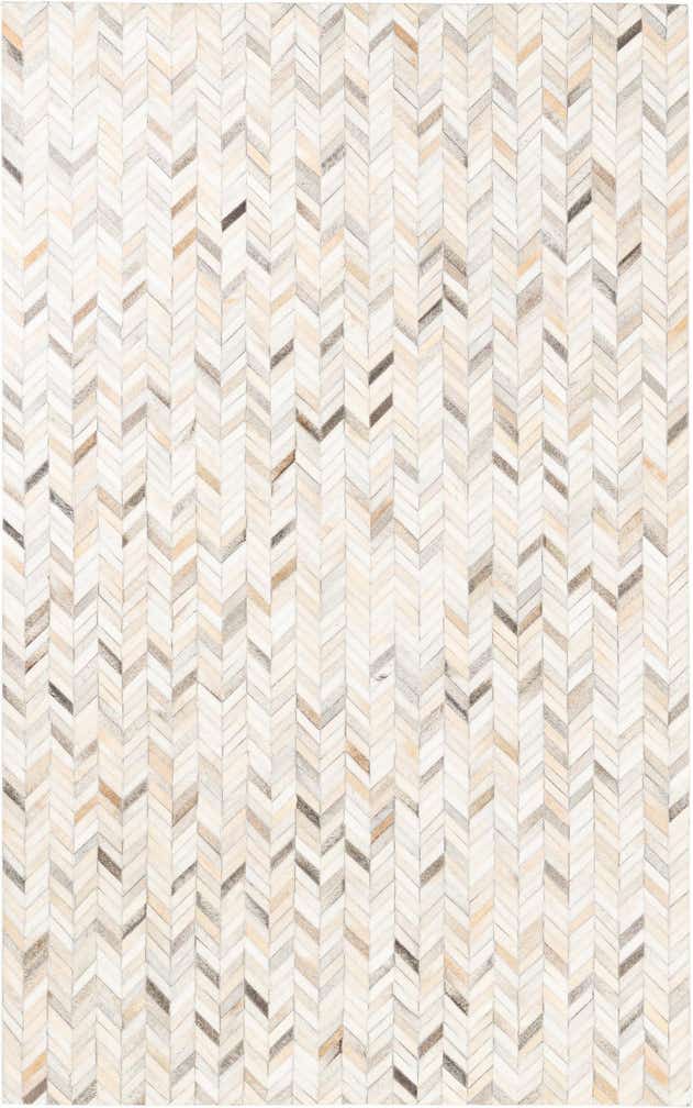 5' x 7' 10 Cowhide Leather Rug