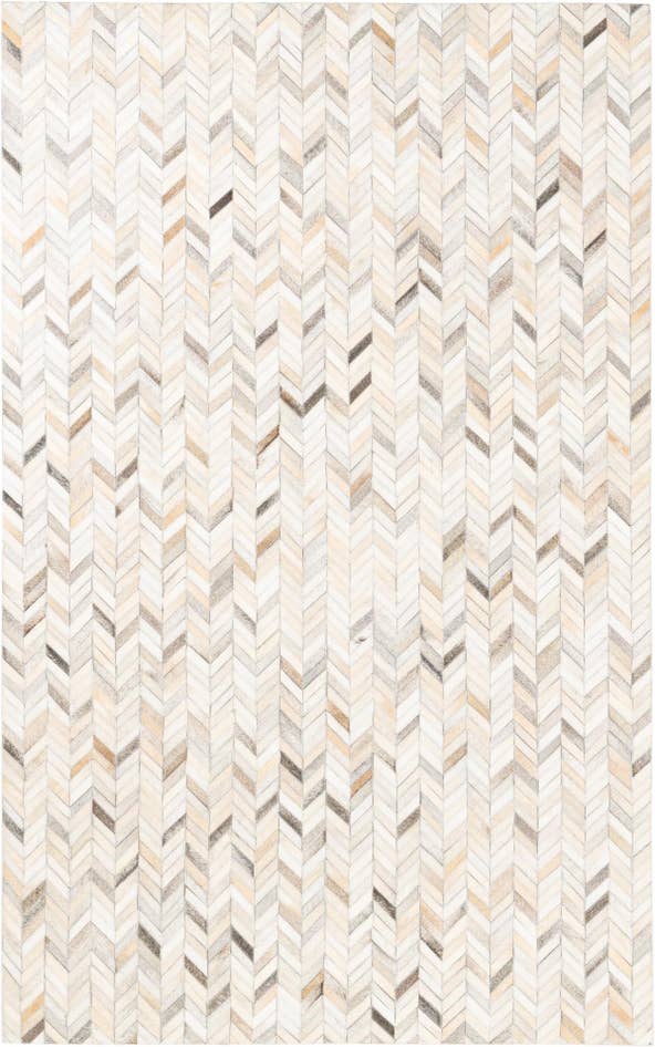 Detail image of 5' x 7' 10 Cowhide Leather Rug