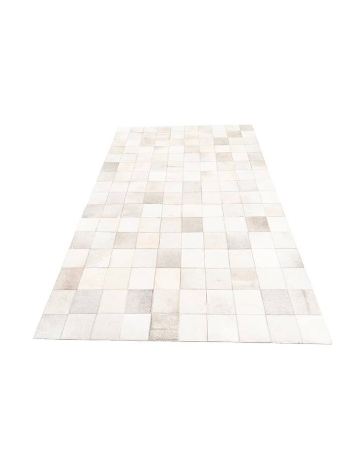 Detail image of 5' x 7' 10 Cowhide Leather Rug