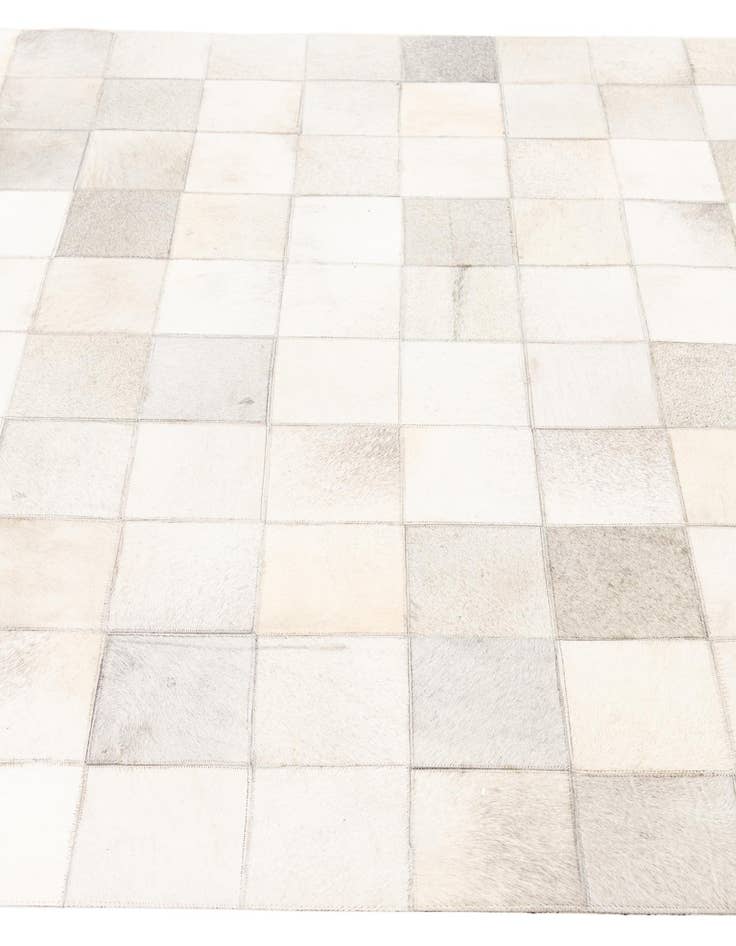 Detail image of 5' x 7' 10 Cowhide Leather Rug