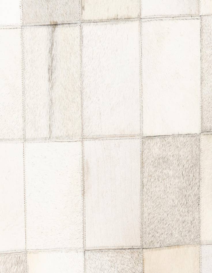 Detail image of 5' x 7' 10 Cowhide Leather Rug