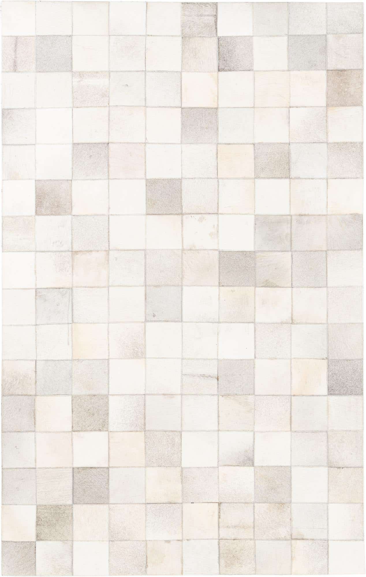 5' x 7' 10 Cowhide Leather Rug