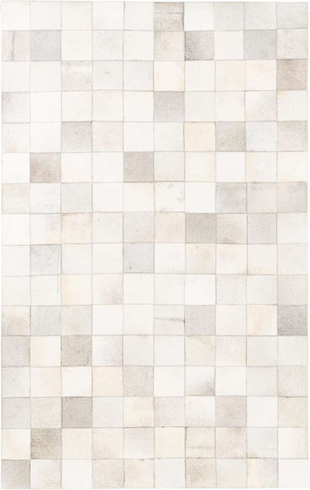 5' x 7' 10 Cowhide Leather Rug