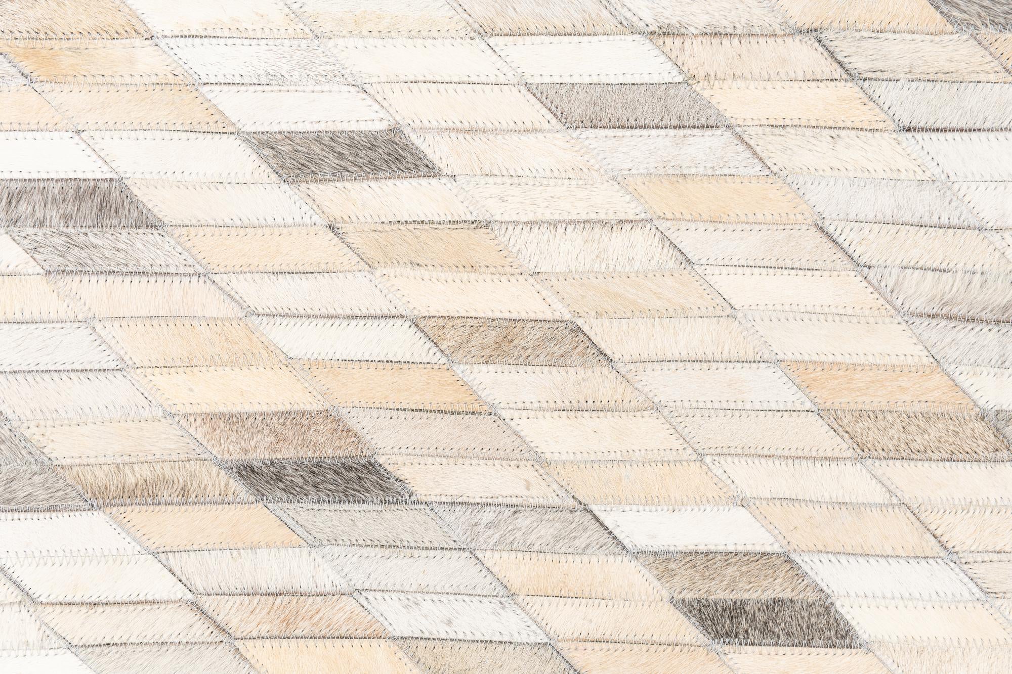 5' x 8' Cowhide Leather Rug
