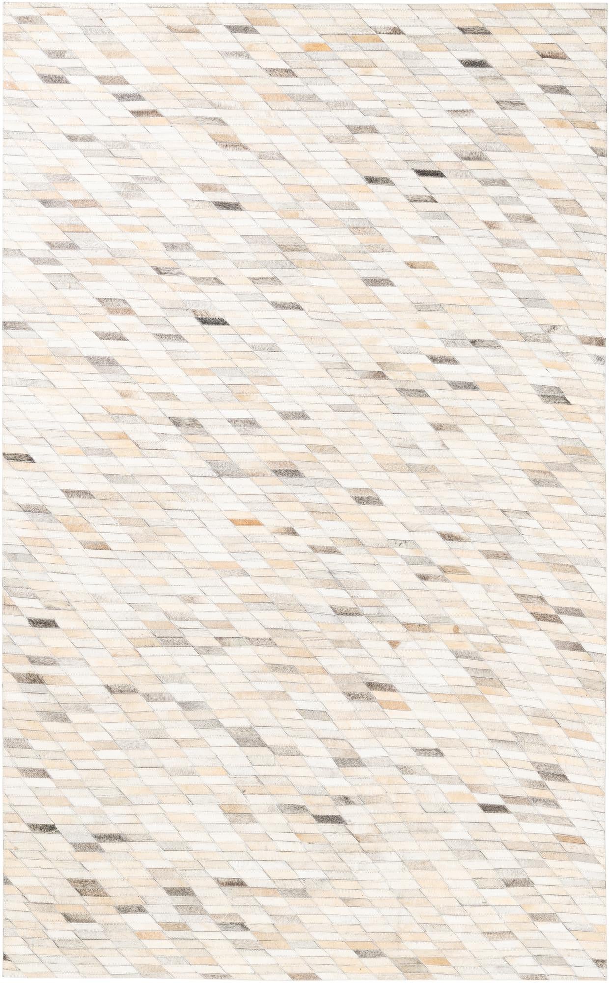 5' x 8' Cowhide Leather Rug