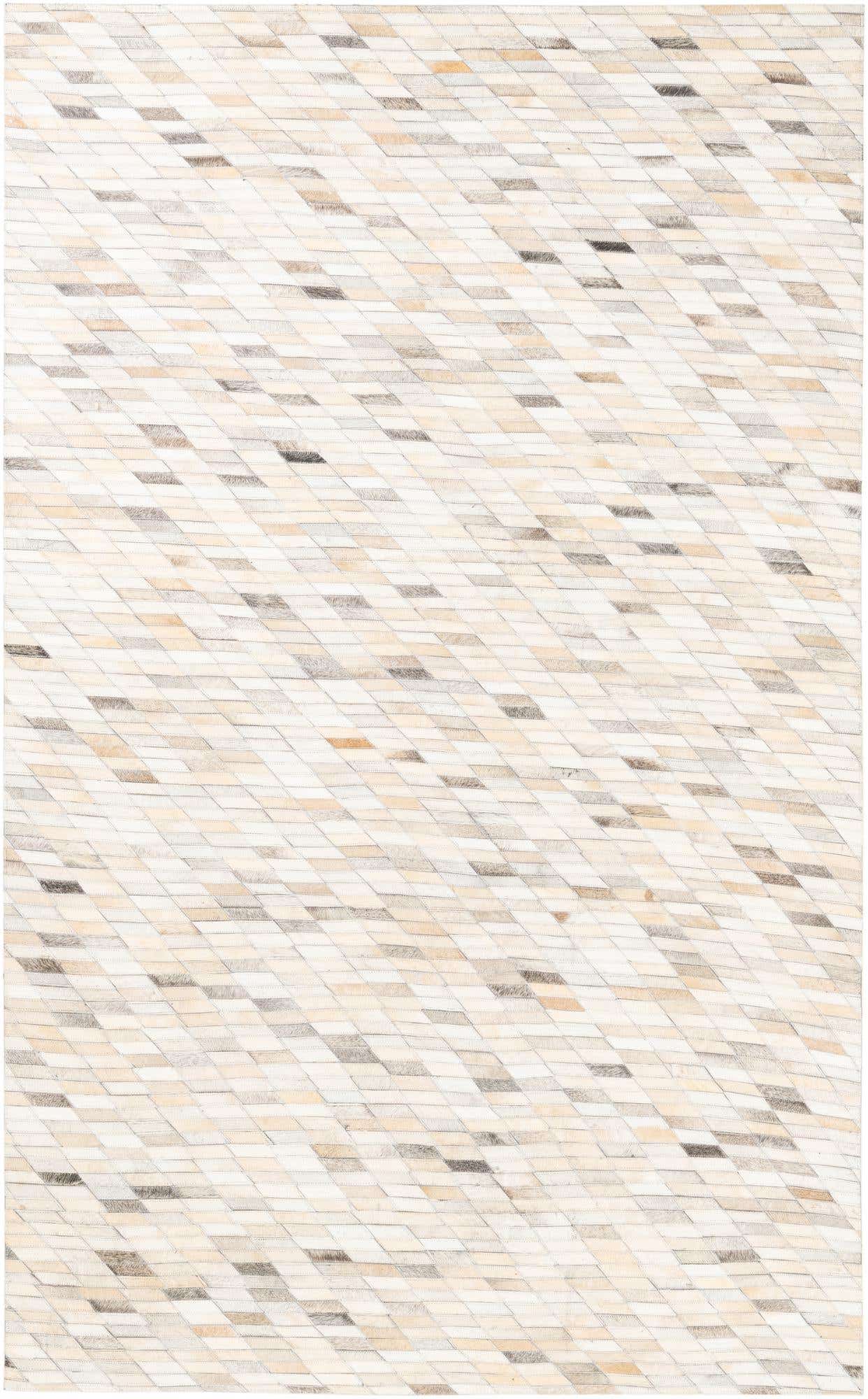 5' x 8' Cowhide Leather Rug