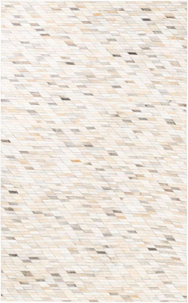 5' x 8' Cowhide Leather Rug