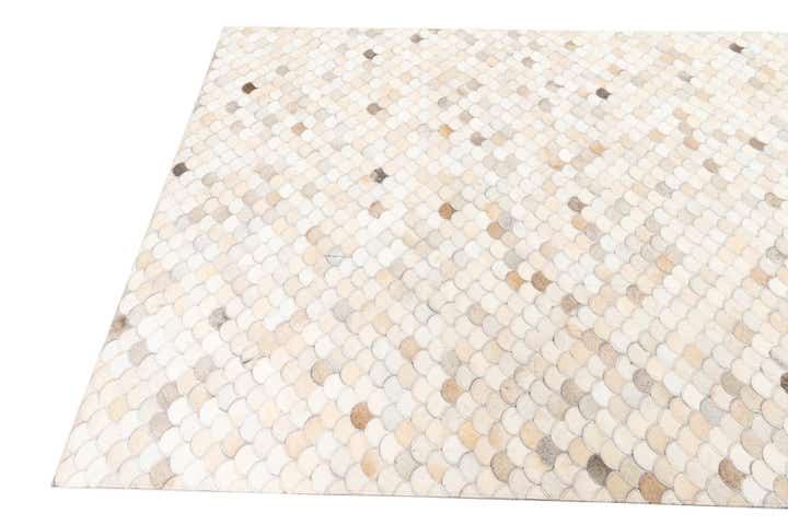 5' 2 x 8' Cowhide Leather Rug