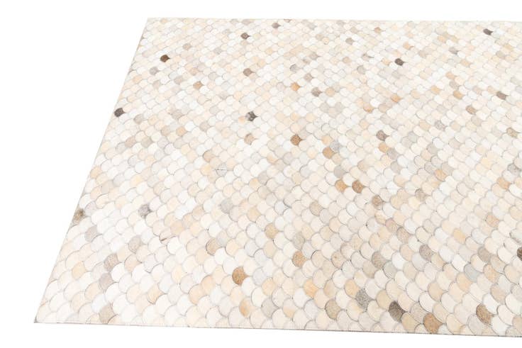 Detail image of 5' 2 x 8' Cowhide Leather Rug