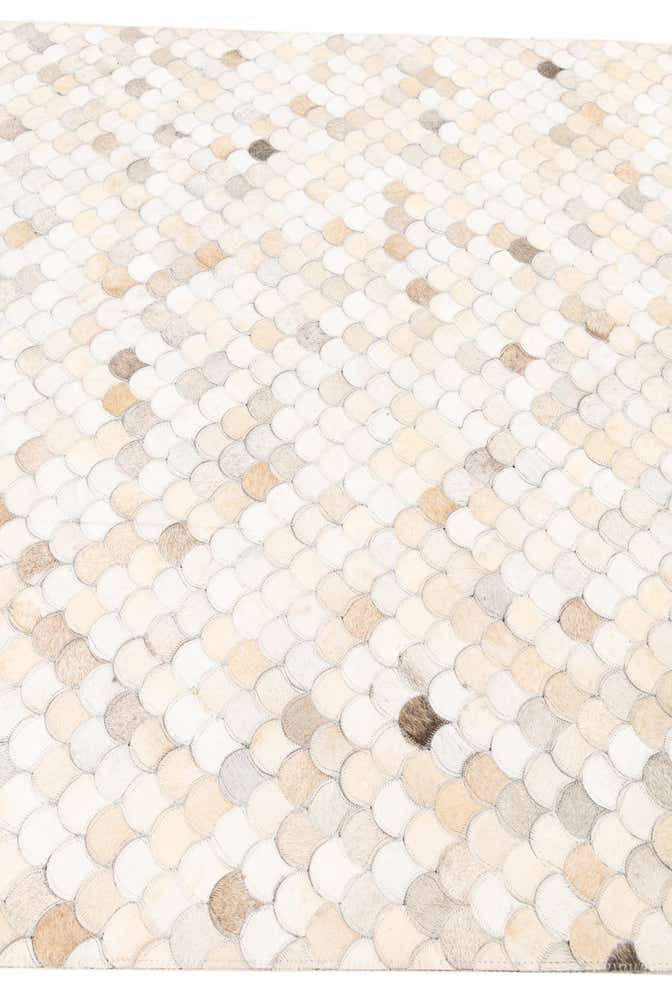 5' 2 x 8' Cowhide Leather Rug