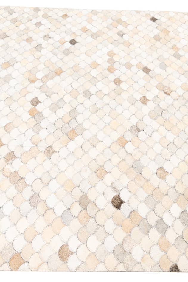 Detail image of 5' 2 x 8' Cowhide Leather Rug