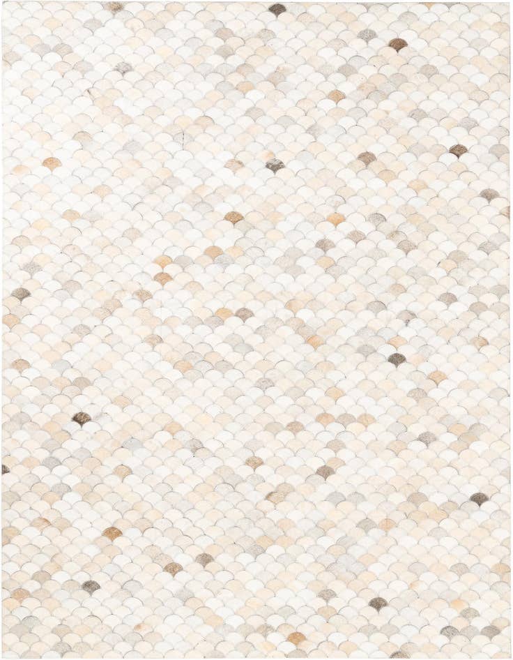 Detail image of 5' 2 x 8' Cowhide Leather Rug