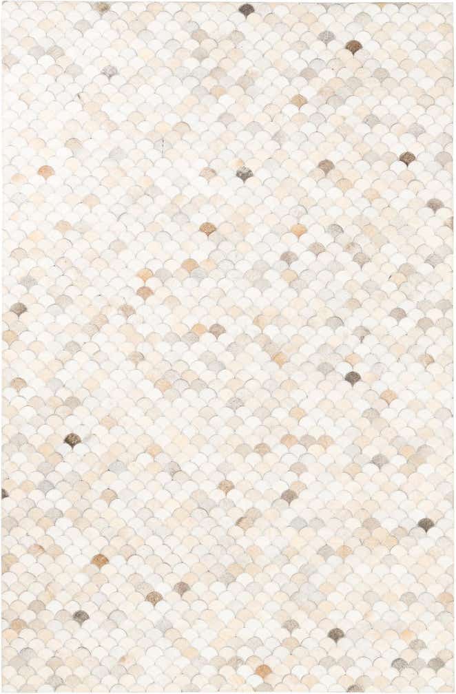 5' 2 x 8' Cowhide Leather Rug