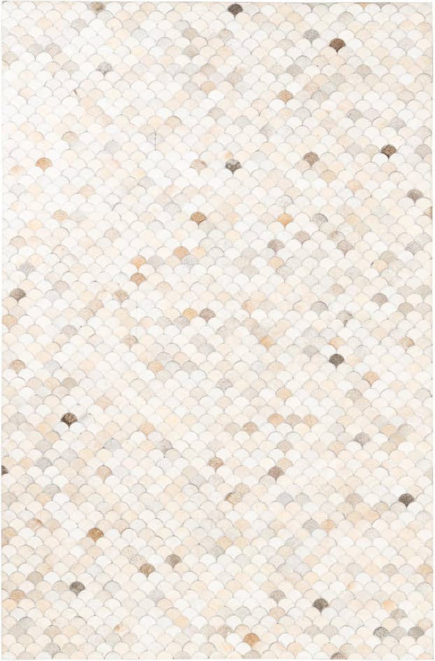 Detail image of 5' 2 x 8' Cowhide Leather Rug