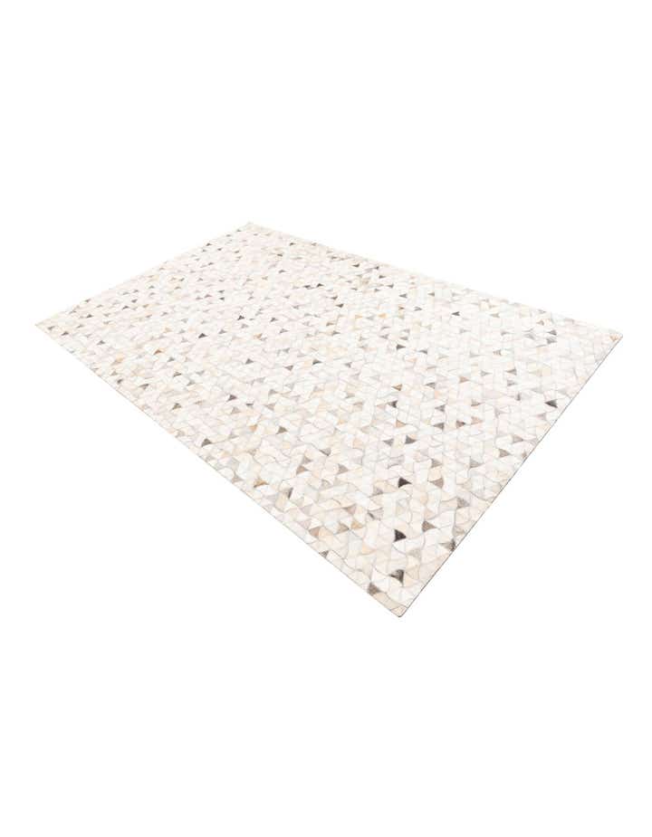 5' 3 x 8' 2 Cowhide Leather Rug