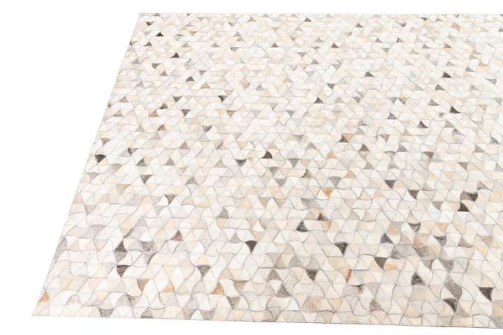 5' 3 x 8' 2 Cowhide Leather Rug