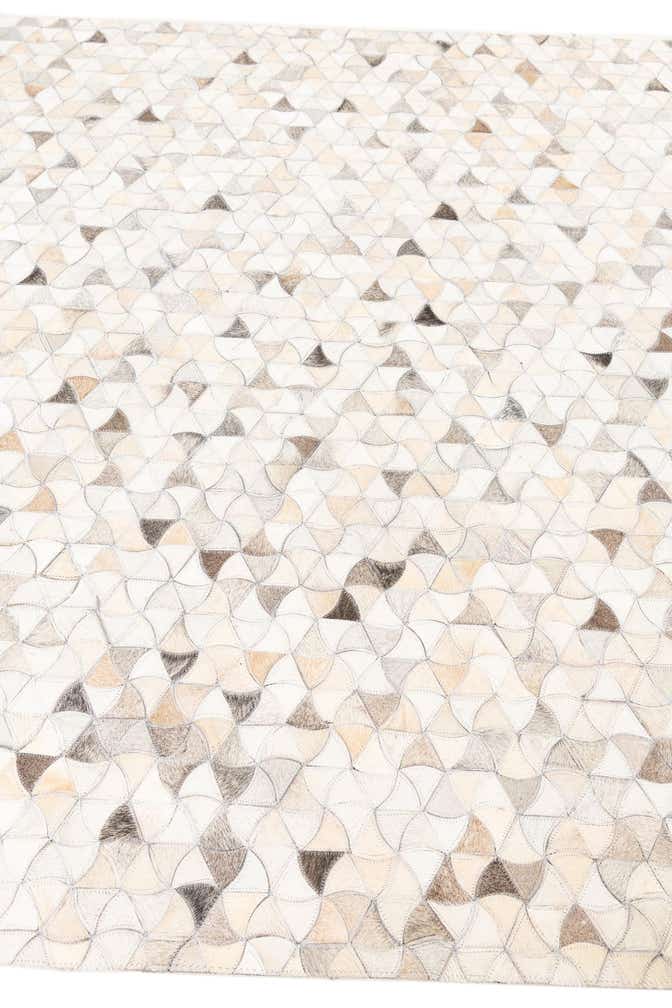 5' 3 x 8' 2 Cowhide Leather Rug