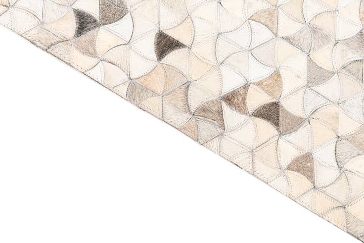 Detail image of 5' 3 x 8' 2 Cowhide Leather Rug