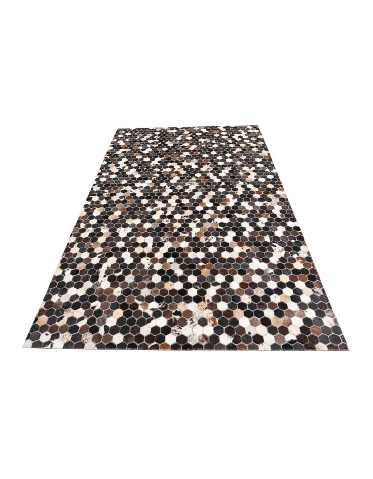 Detail image of 5' 1 x 7' 10 Cowhide Leather Rug