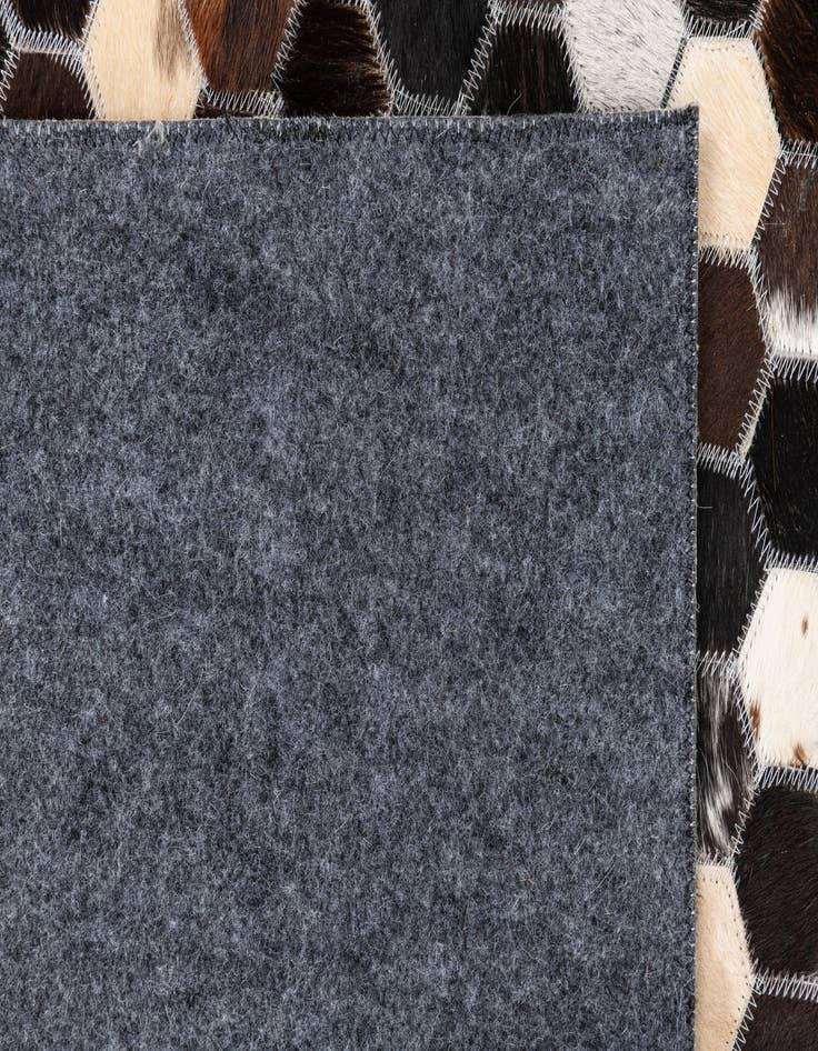 Detail image of 5' 1 x 7' 10 Cowhide Leather Rug