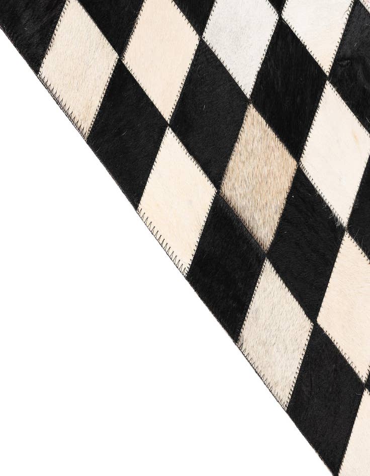 Detail image of 5' x 8' Cowhide Leather Rug