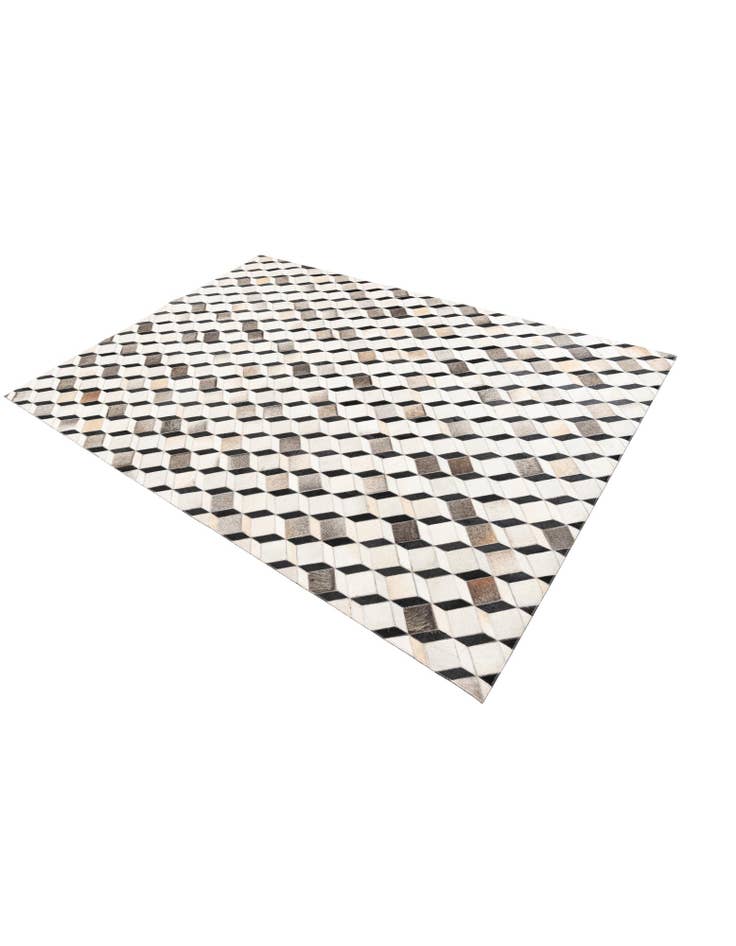 Detail image of 5' 3 x 7' 7 Cowhide Leather Rug