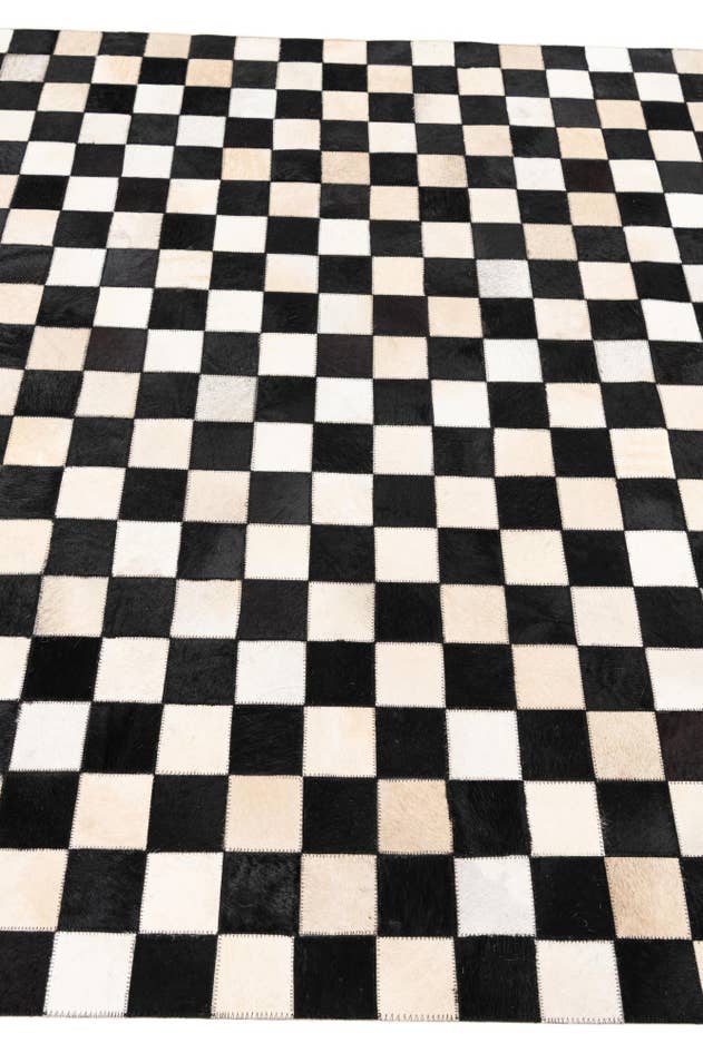 Detail image of 5' x 8' Cowhide Leather Rug