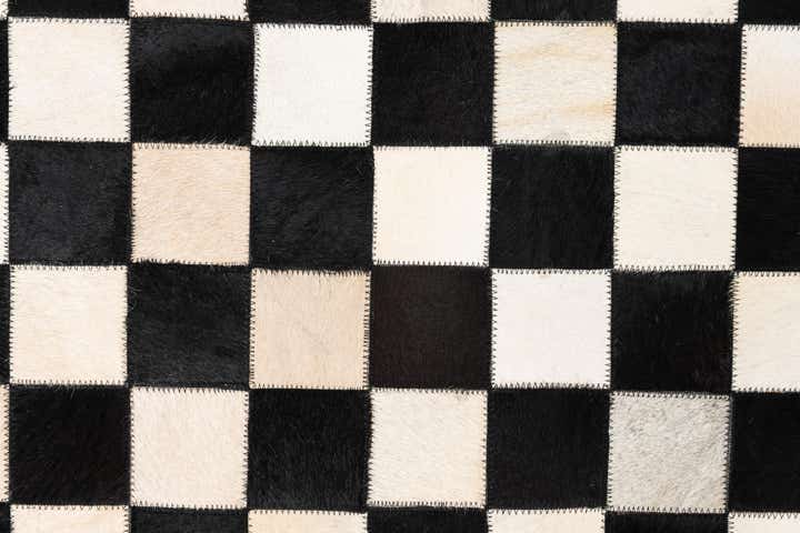 5' x 8' Cowhide Leather Rug